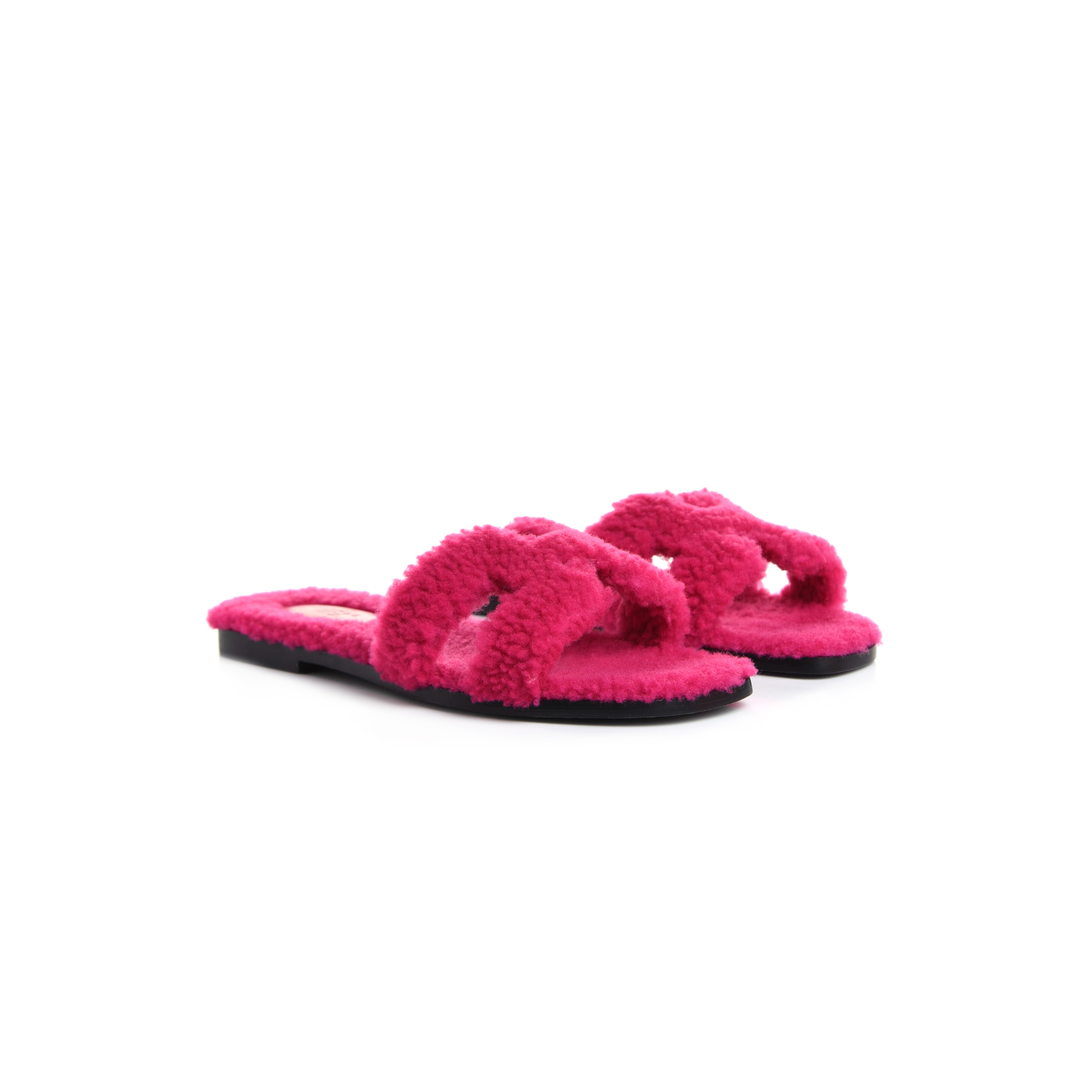 HERMÈS WOOLSKIN ORAN SLIPPER H071002Z2108